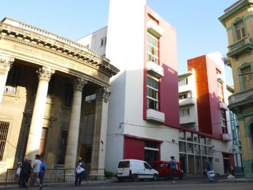 'View of the building' Casas particulares are an alternative to hotels in Cuba.